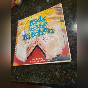 The Pampered Chef Kids in the Kitchen Fun Cooking Book - Red and Yellow